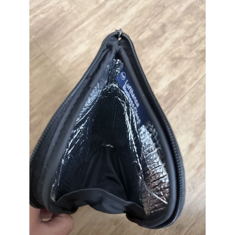 Porsche Design Lufthansa Business Class Toiletry Cosmetic Makeup Bag Pouch Black